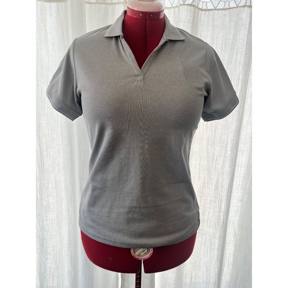 NWT Antigua Affluent Gray Woman’s Polo size M EE